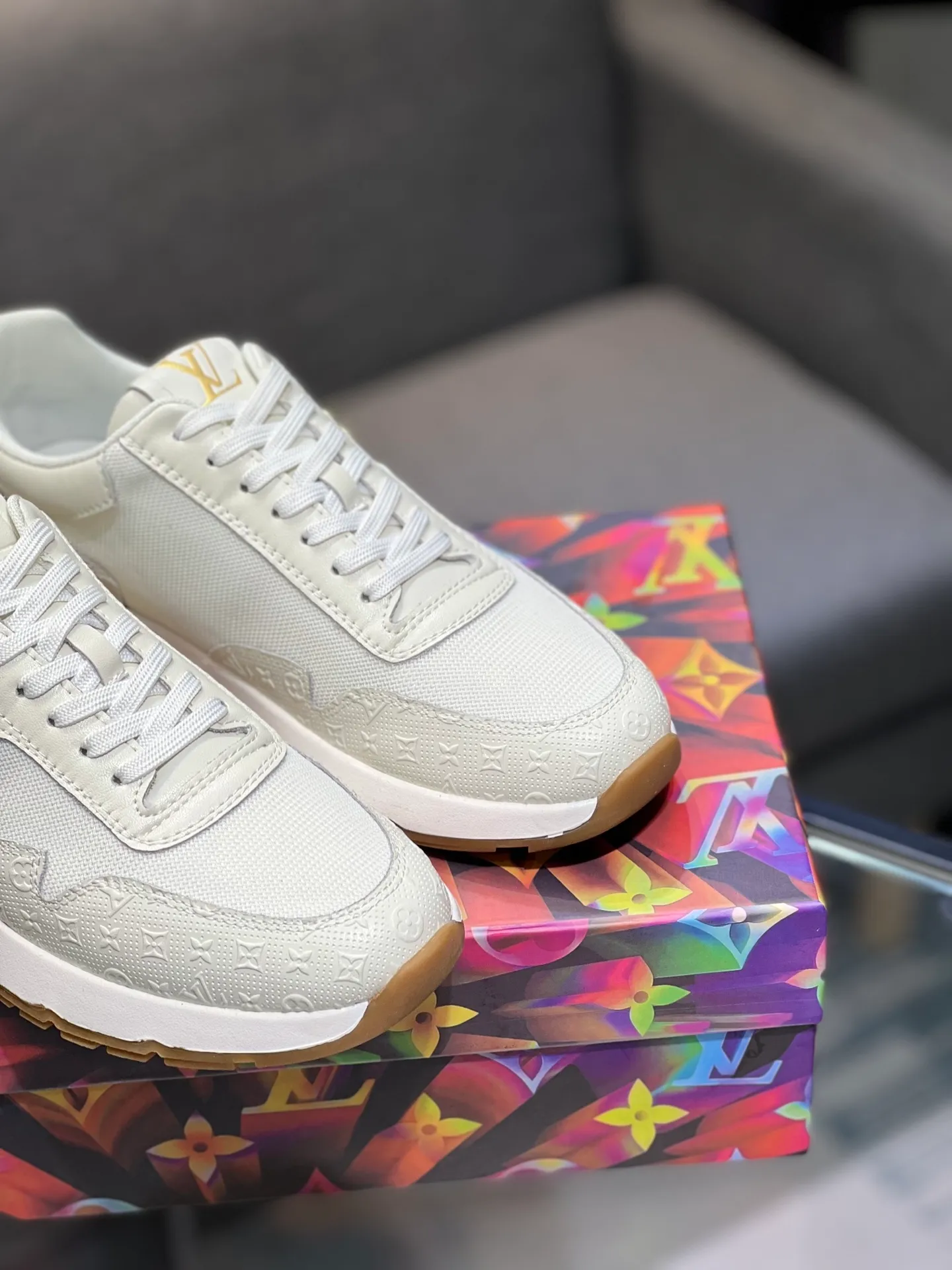 Men's shoes 💰460 "LV" The latest men's casual shoes, genuine leather lining, rubber wear-resistant outsole, fine lines and beautiful strips, not too much decoration, European and American style, comfortable and high-grade, optional, size number: 38 to 44 45 can be customized